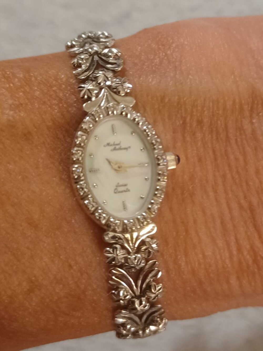 14k WG and Diamond Michael Anthony Watch